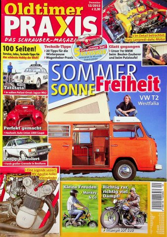 Deckblatt Oldtimer Praxis (12/2013)